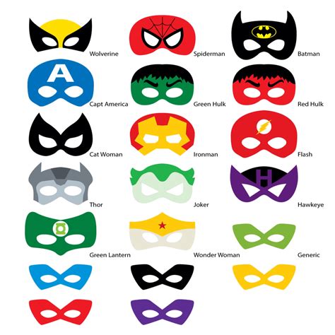 Download 55+ Superhero Face Cut Out Crafts